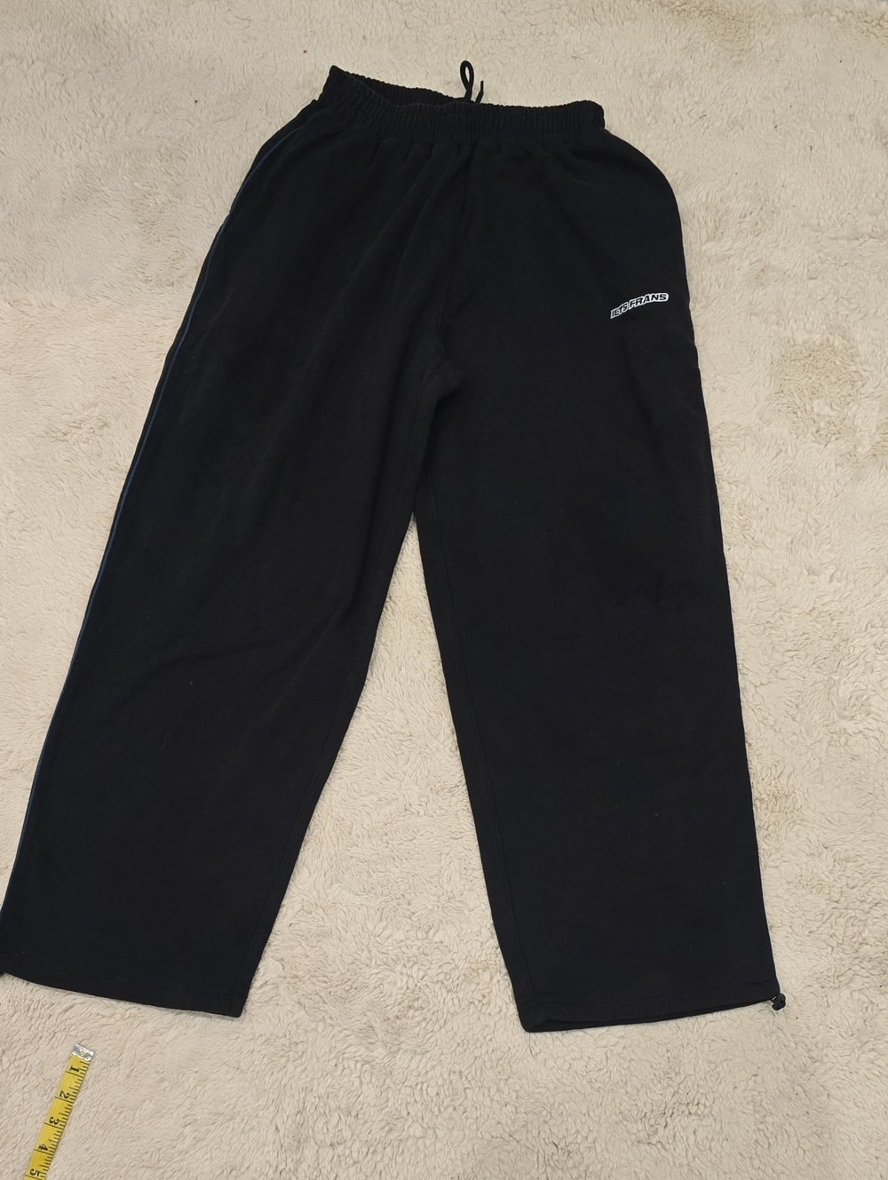 Classic Black Track Joggers with Elastic Waist